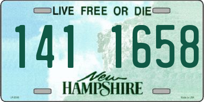 NH license plate 1411658