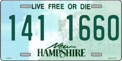 NH license plate 1411660