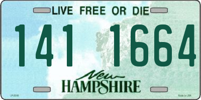 NH license plate 1411664