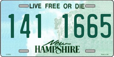 NH license plate 1411665