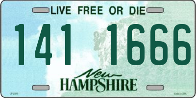 NH license plate 1411666