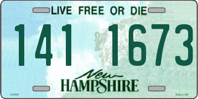 NH license plate 1411673