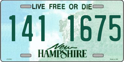 NH license plate 1411675
