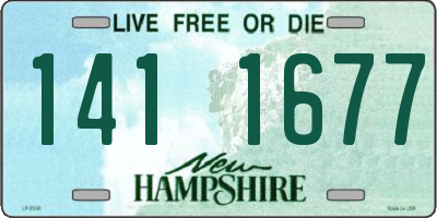 NH license plate 1411677