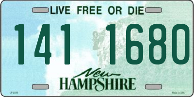 NH license plate 1411680