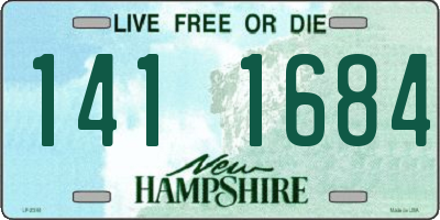 NH license plate 1411684