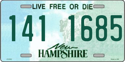 NH license plate 1411685