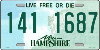 NH license plate 1411687