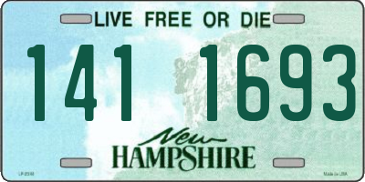 NH license plate 1411693