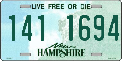 NH license plate 1411694