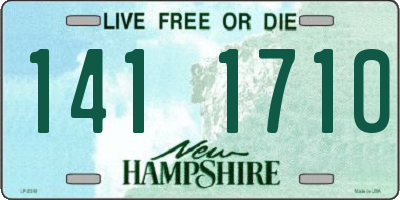 NH license plate 1411710