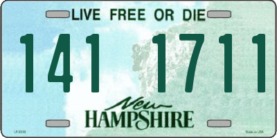 NH license plate 1411711