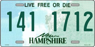 NH license plate 1411712