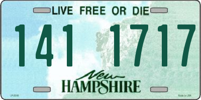 NH license plate 1411717