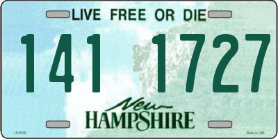NH license plate 1411727
