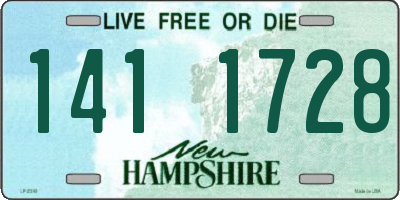NH license plate 1411728