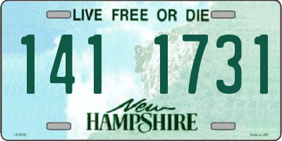 NH license plate 1411731