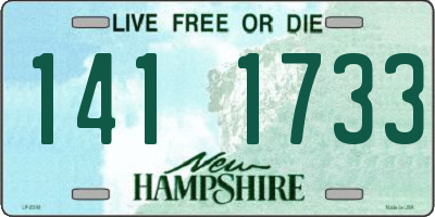 NH license plate 1411733