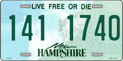 NH license plate 1411740