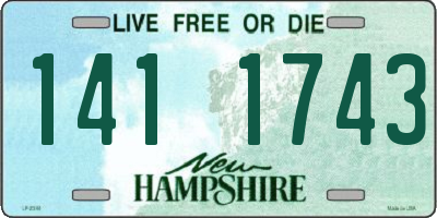NH license plate 1411743
