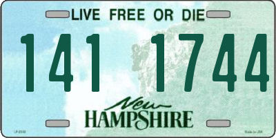 NH license plate 1411744