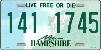 NH license plate 1411745