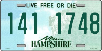 NH license plate 1411748