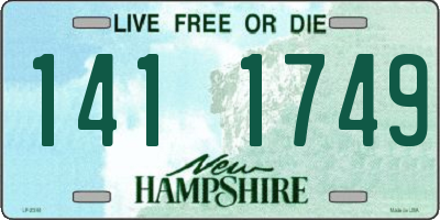 NH license plate 1411749
