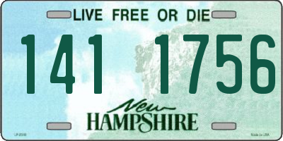 NH license plate 1411756