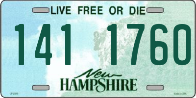 NH license plate 1411760