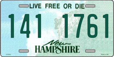 NH license plate 1411761