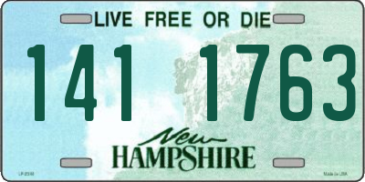 NH license plate 1411763