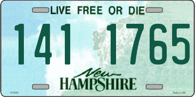 NH license plate 1411765