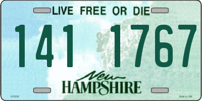 NH license plate 1411767