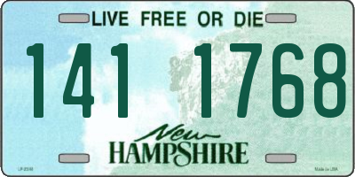 NH license plate 1411768