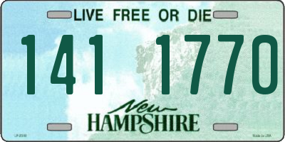 NH license plate 1411770