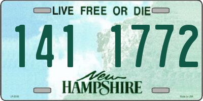 NH license plate 1411772