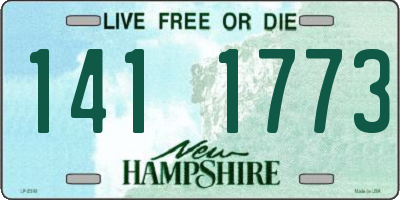 NH license plate 1411773