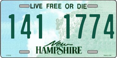 NH license plate 1411774