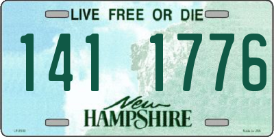 NH license plate 1411776