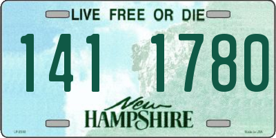 NH license plate 1411780