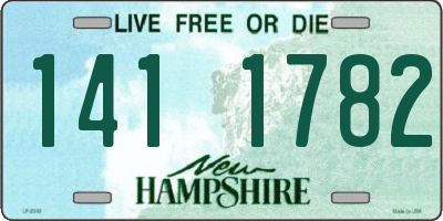 NH license plate 1411782
