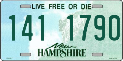 NH license plate 1411790