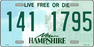 NH license plate 1411795