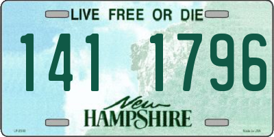 NH license plate 1411796