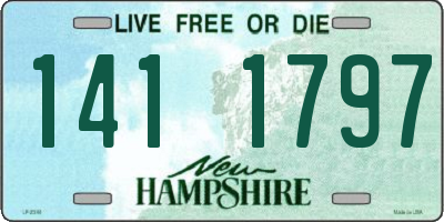 NH license plate 1411797
