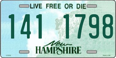 NH license plate 1411798