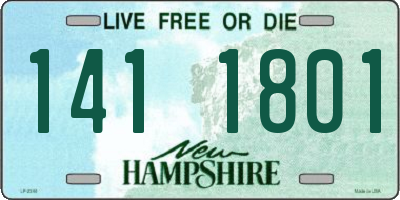 NH license plate 1411801