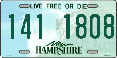 NH license plate 1411808