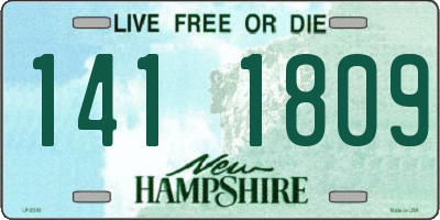 NH license plate 1411809